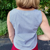 Sleeveless Square Neck Top