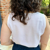 Sleeveless Square Neck Top