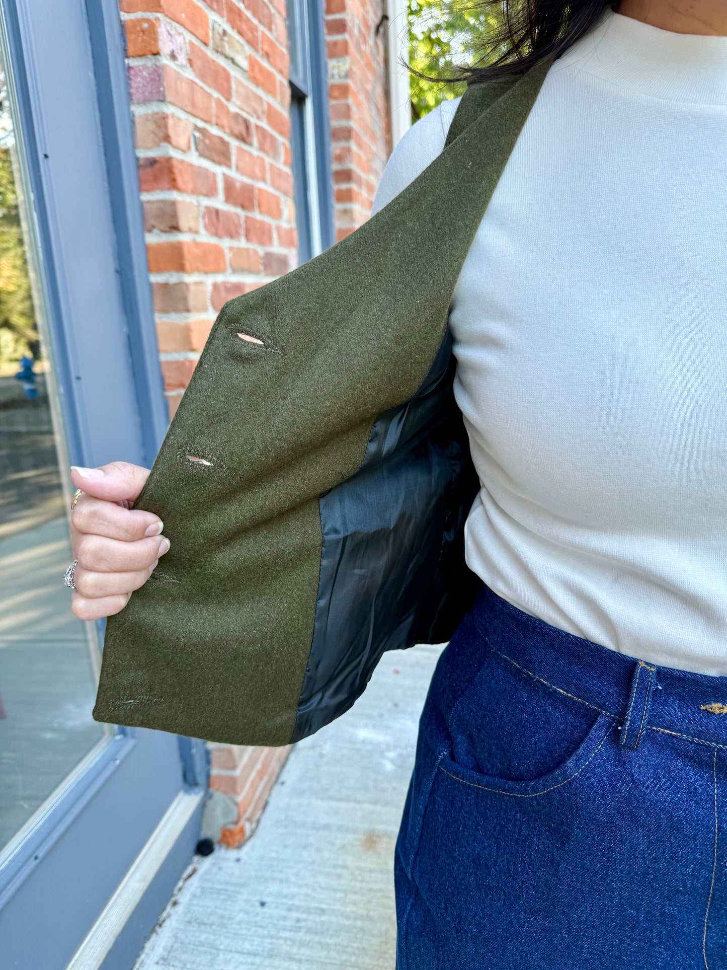 Button-Front Vest (rifle green)