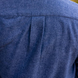 Brushed Flannel Button-Up Blouse