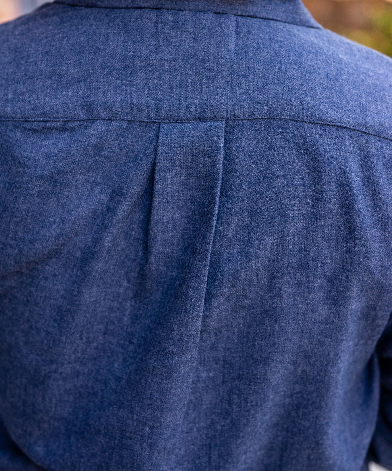 Brushed Flannel Button-Up Blouse