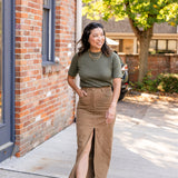Corduroy Maxi Skirt