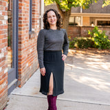 Pencil Skirt with Slit