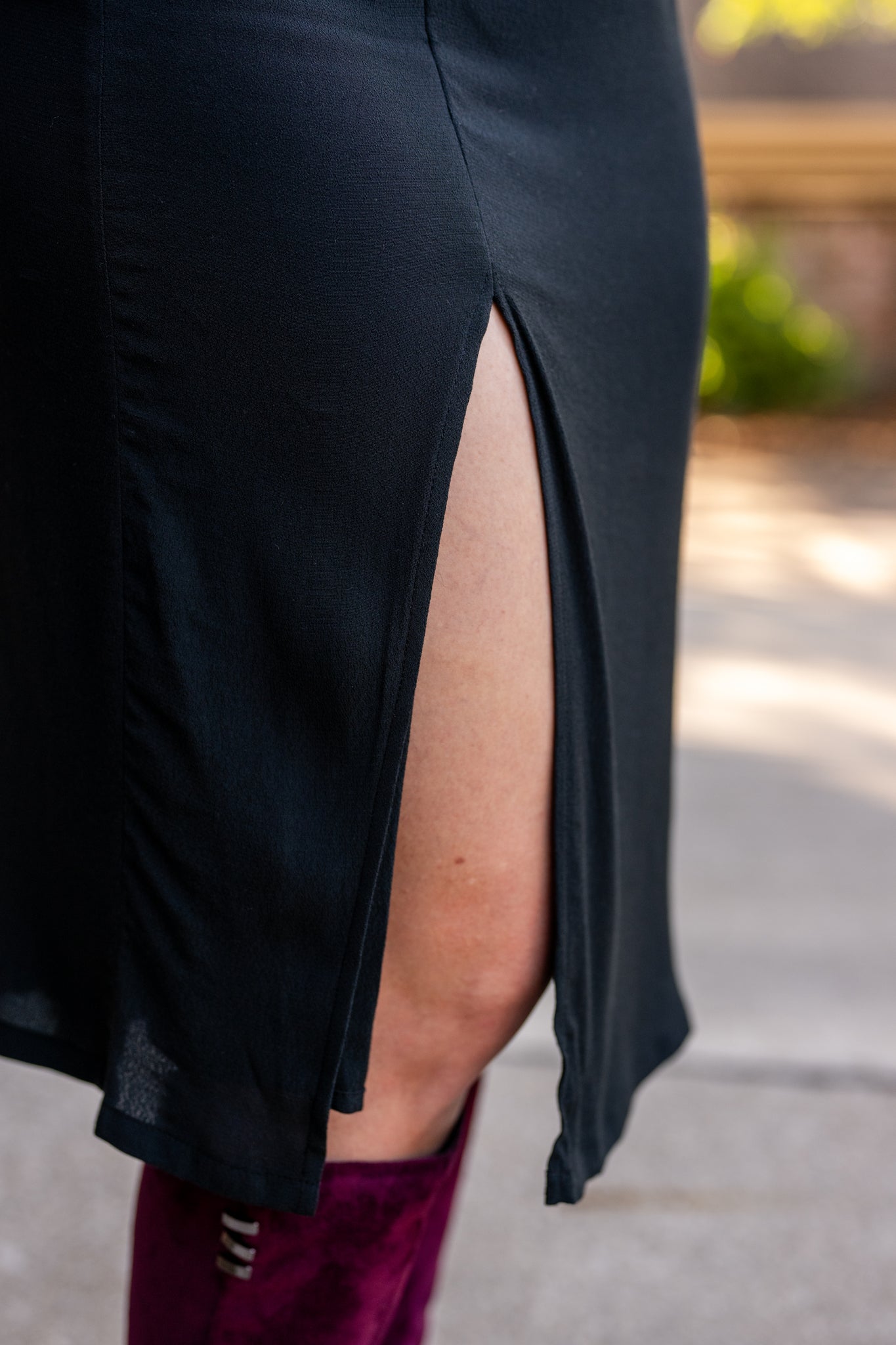 Pencil Skirt with Slit