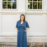 Midi Dress with Tie Waist