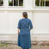 Midi Dress with Tie Waist