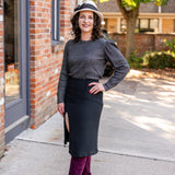 Pencil Skirt with Slit