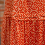 Racer Back Poplin Tiered Maxi Dress