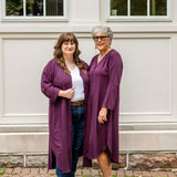 V-Neck Tunic Button-Up Dress