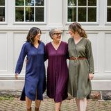 V-Neck Tunic Button-Up Dress