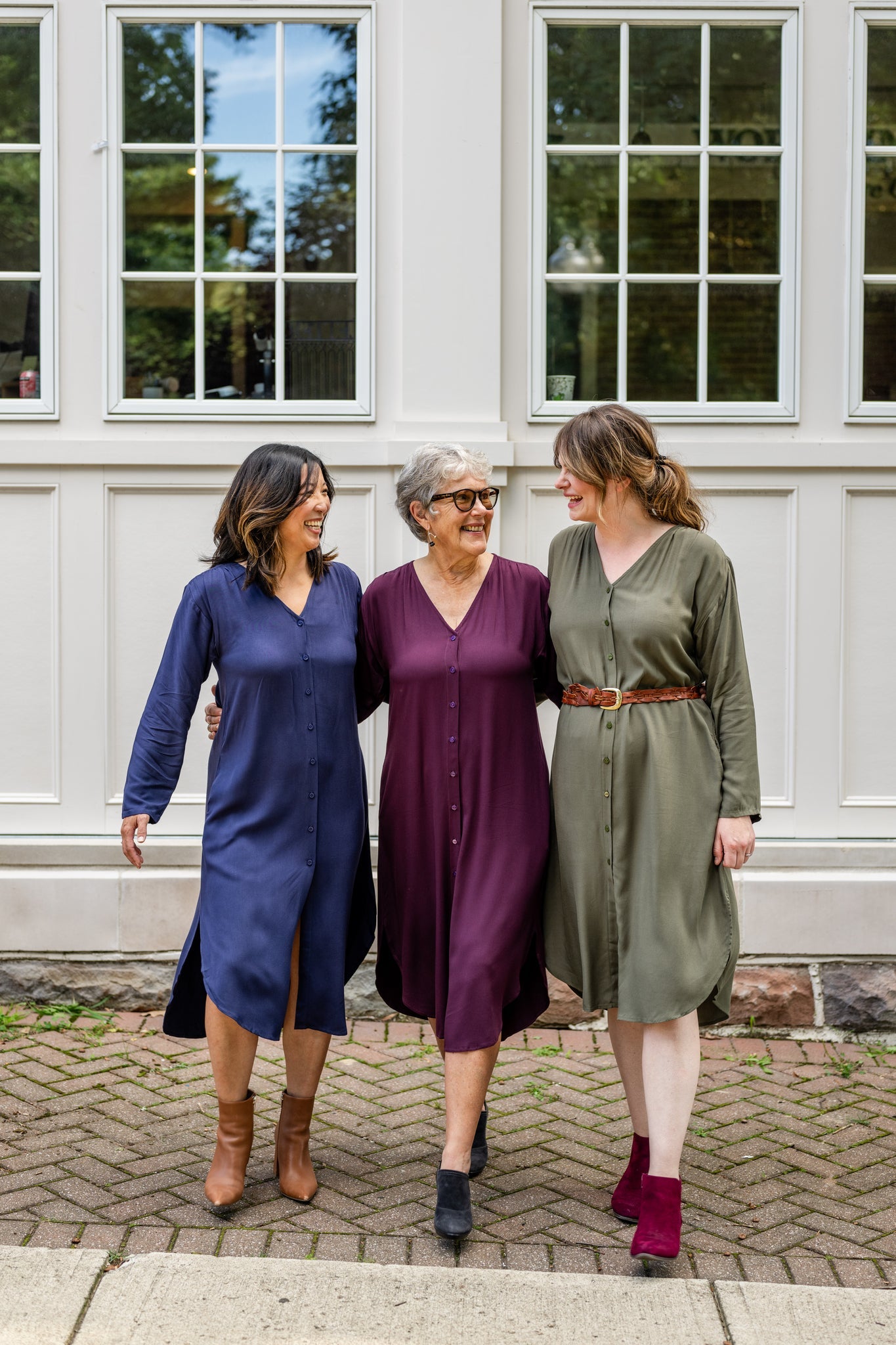 V-Neck Tunic Button-Up Dress – Evolverie Clothing