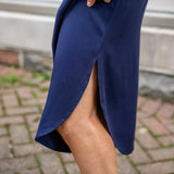 V-Neck Tunic Button-Up Dress