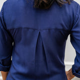 V-Neck Tunic Button-Up Dress