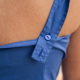 Sweetheart Button-Front Tiered Midi Dress