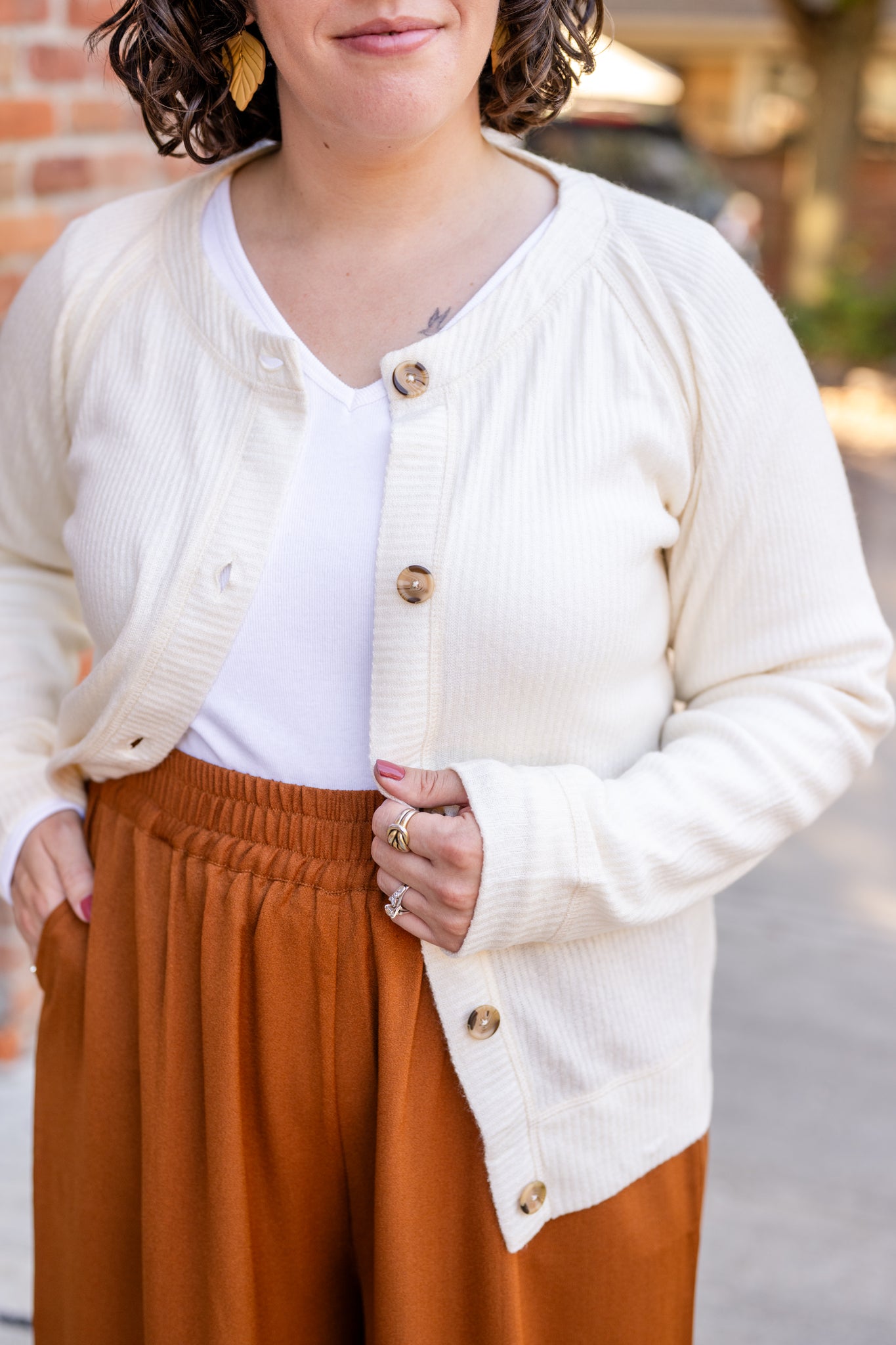 Button Front Sweater Cardigan