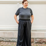 Elbow Sleeve Mock Neck