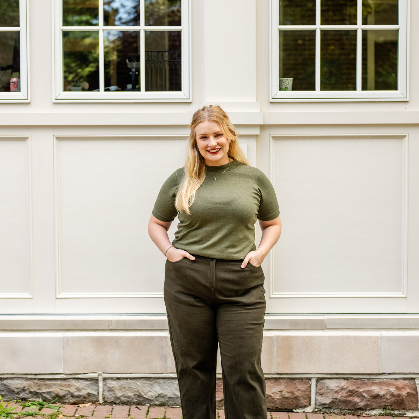 Stretch Denim Brushed Twill Pant