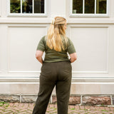 Stretch Denim Brushed Twill Pant