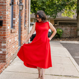 Sleeveless Mock Neck Dress