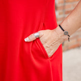 Sleeveless Mock Neck Dress