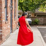 Sleeveless Mock Neck Dress