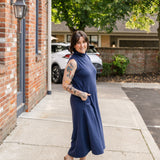 Sleeveless Mock Neck Dress