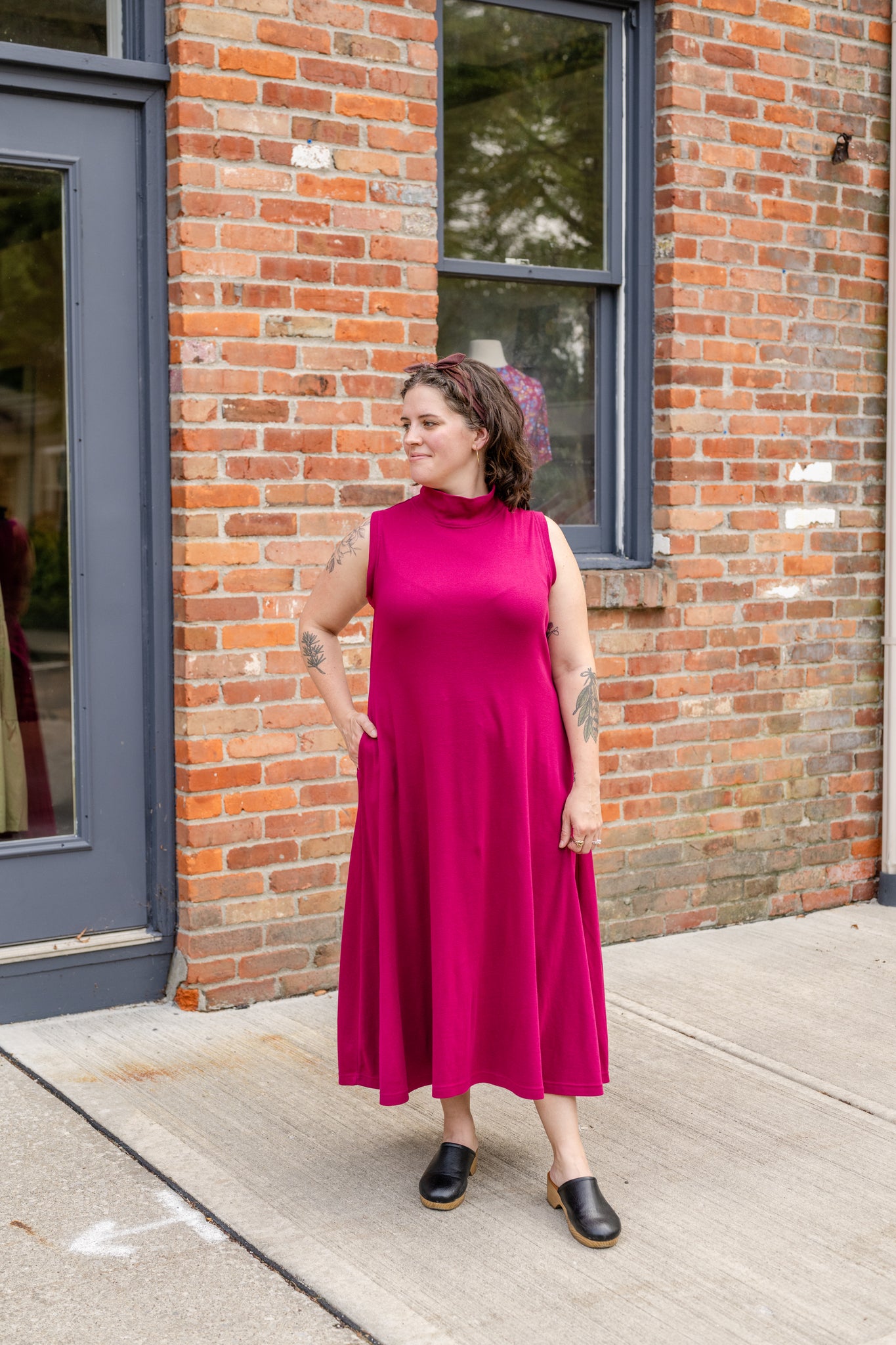 mock neck pink dress Wherever You Go Pink Turtleneck Sweater Dress, Medium - The Mint Julep Boutique