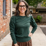 Puff Sleeve Pull Over Top