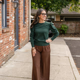 Puff Sleeve Pull Over Top