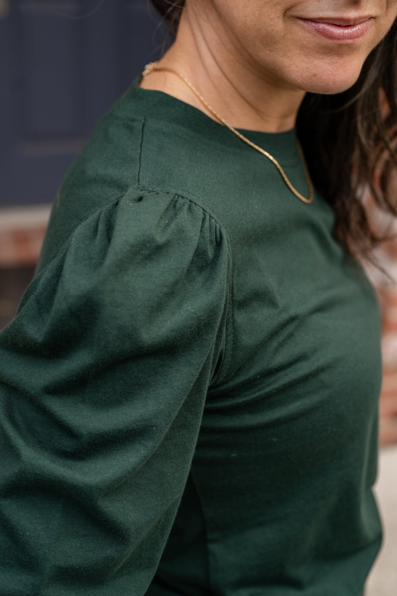 Puff Sleeve Pull Over Top