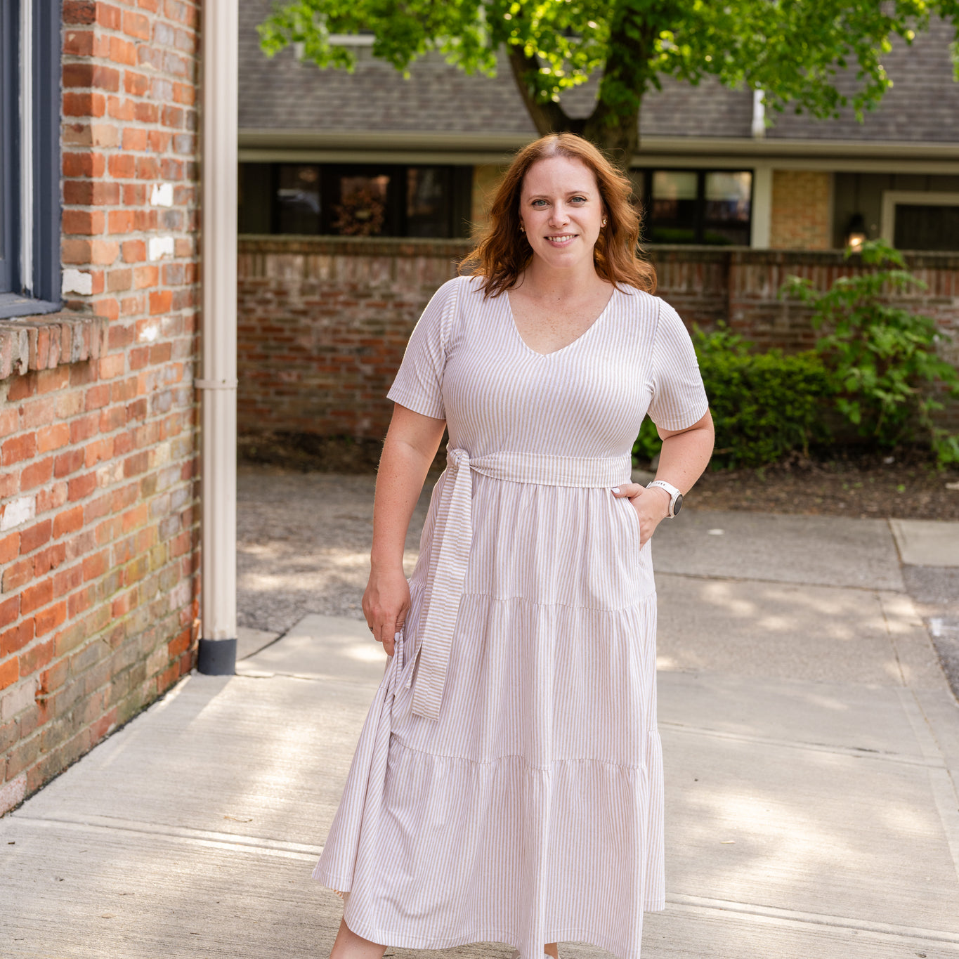 Elsa Tiered Midi Dress