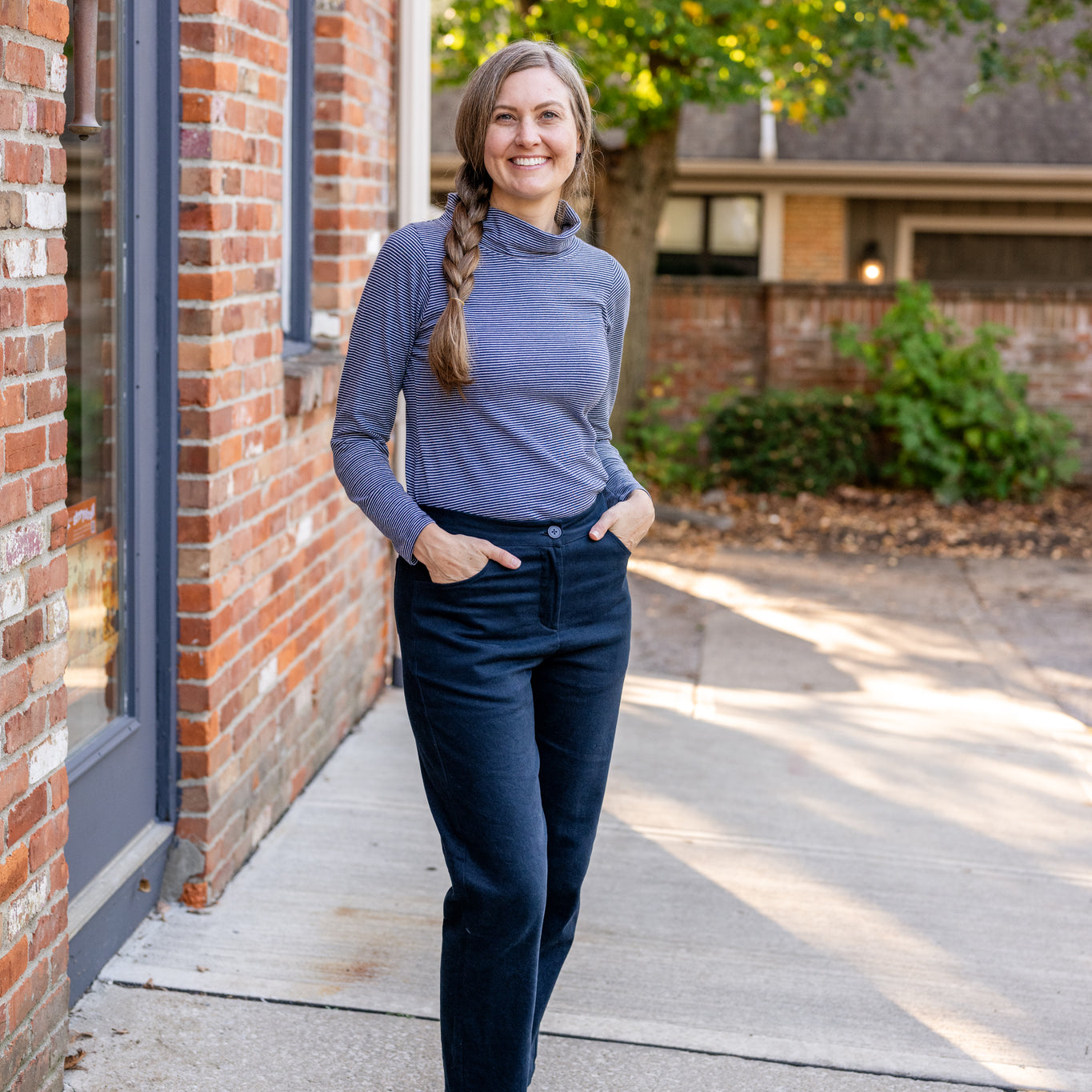 Stretch Denim Brushed Twill Pant