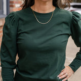 Puff Sleeve Pull Over Top