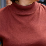 Sleeveless Tapered Mock Neck