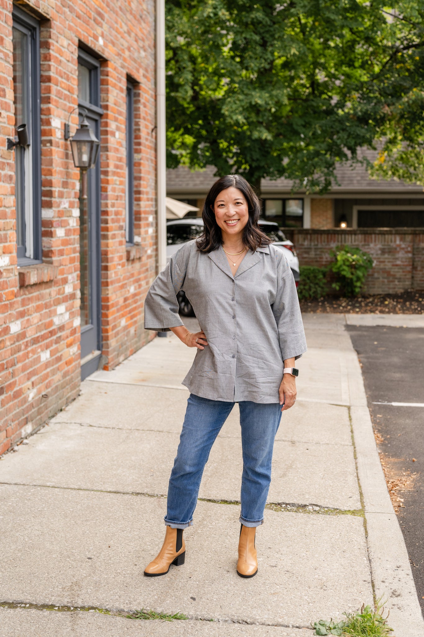 Open Collar Blouse – Evolverie Clothing