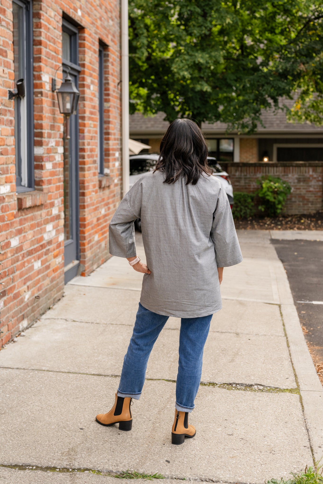 Open Collar Blouse