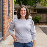 Puff Sleeve Pull Over Top