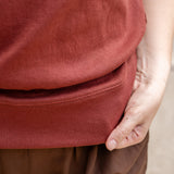 Sleeveless Tapered Mock Neck