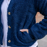 Sherpa Button-Front Cardigan