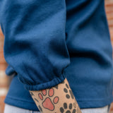 Rib Puff Sleeve Henley Top