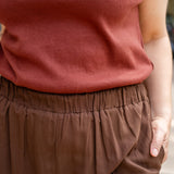 Sleeveless Tapered Mock Neck