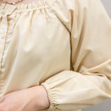 Button Up Square Neck Blouse