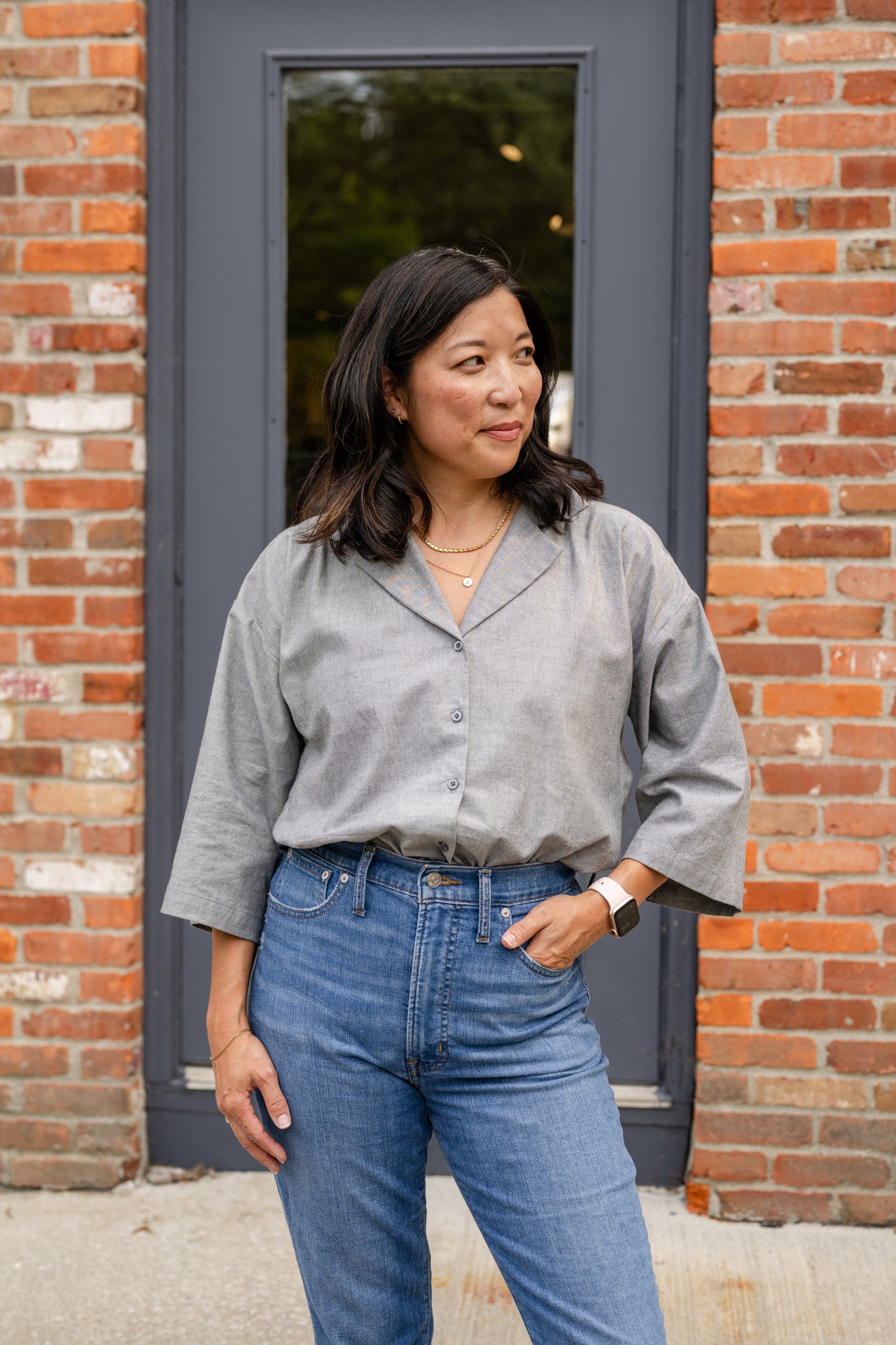 Open Collar Blouse – Evolverie Clothing