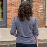 Puff Sleeve Henley Top