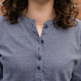 Puff Sleeve Henley Top