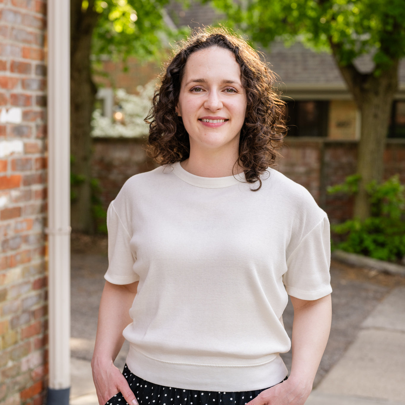 Blouson Short Sleeve Top