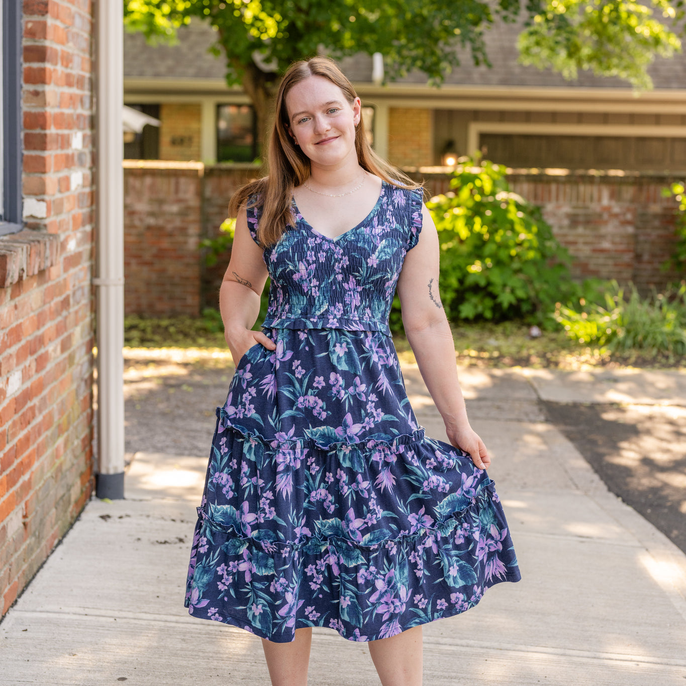 The Taylor Smocked Midi Dress