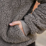 Sherpa Button-Front Cardigan