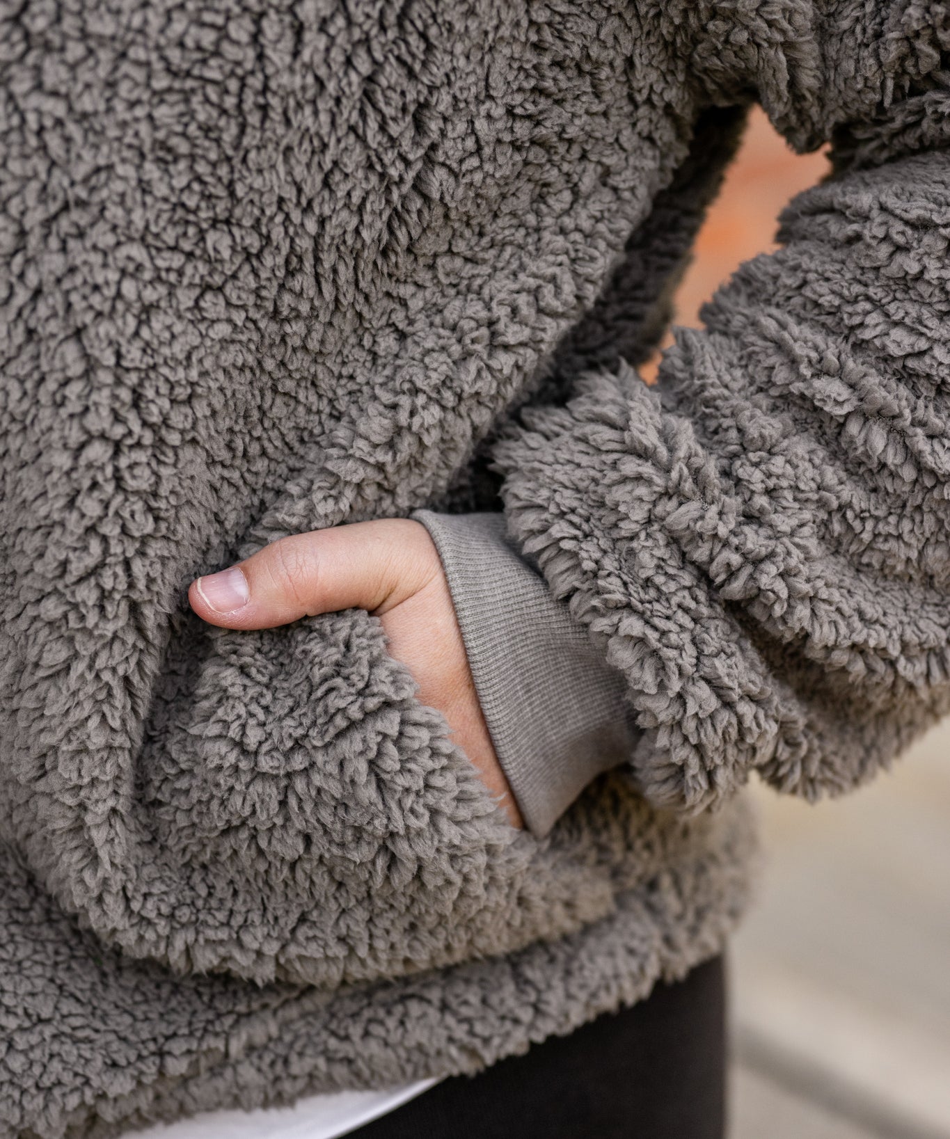 Sherpa Button-Front Cardigan