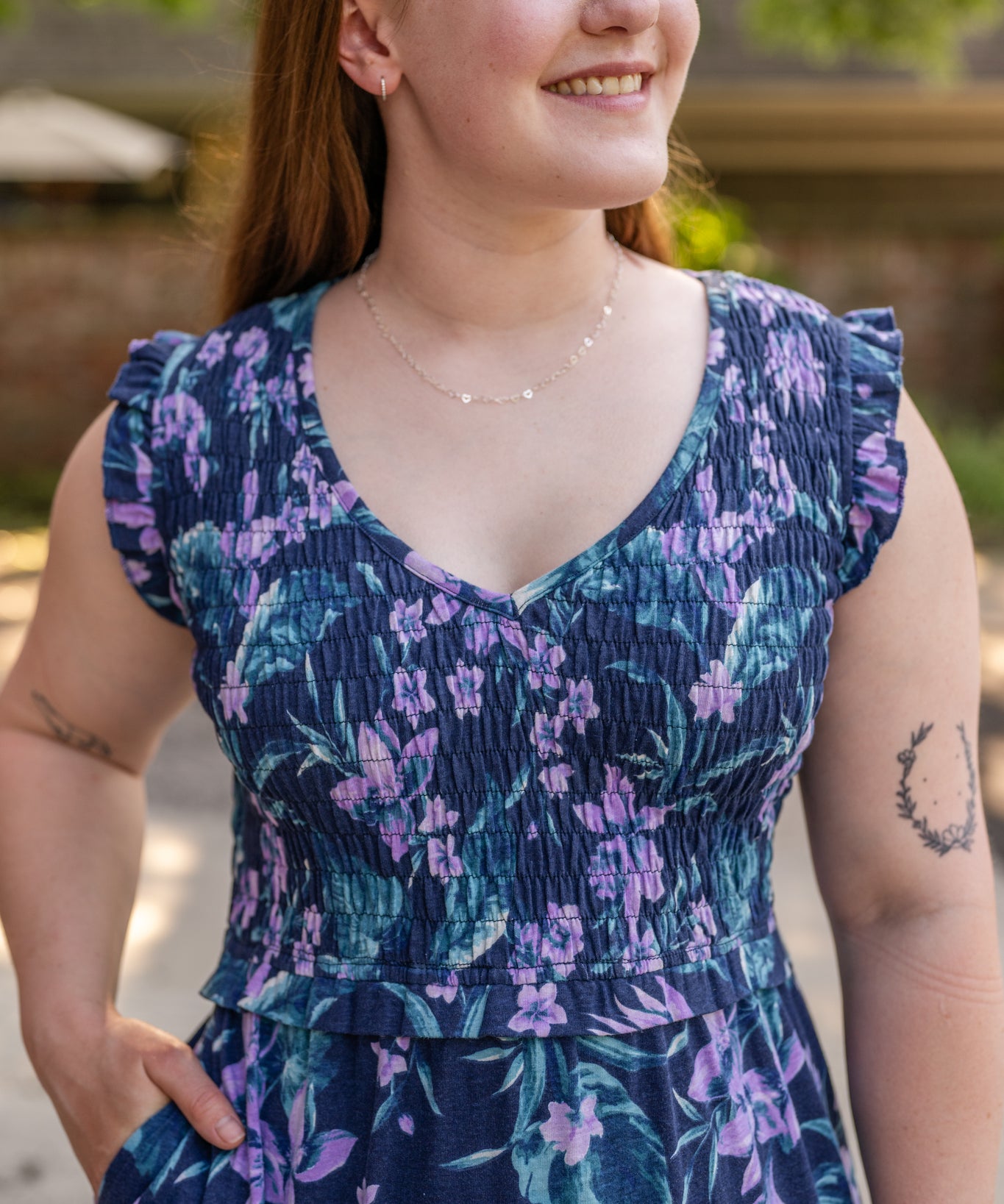 The Taylor Smocked Midi Dress